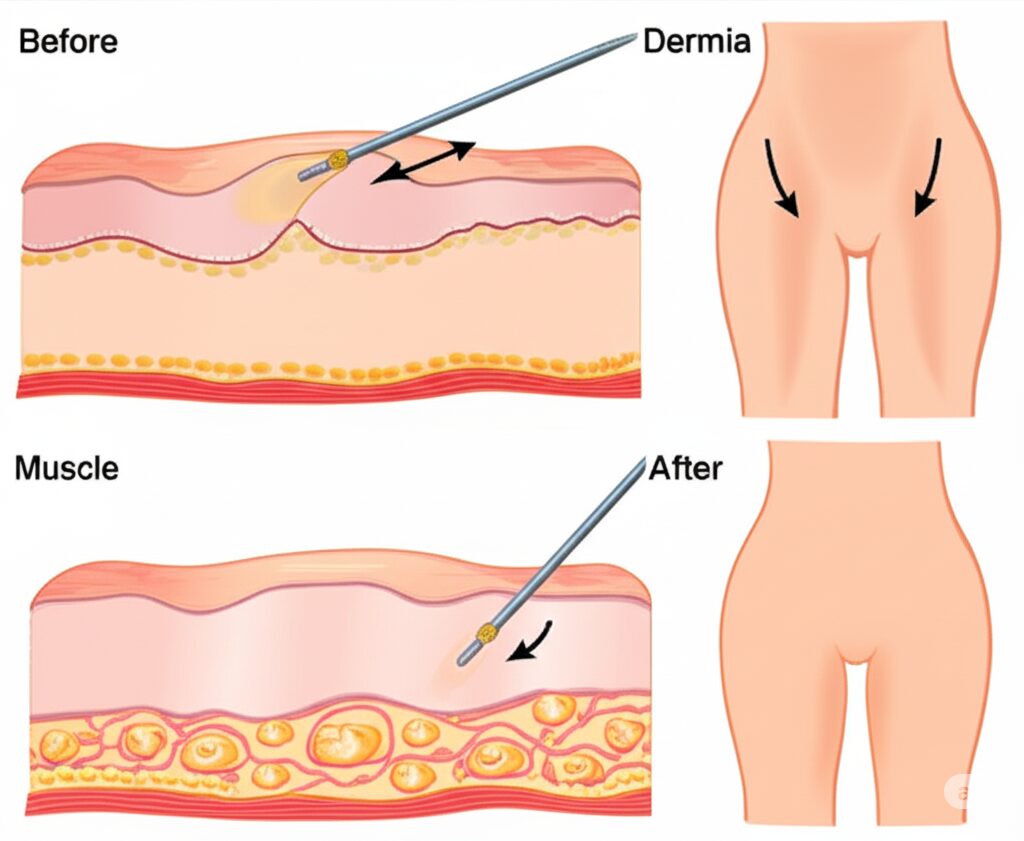 Laser liposuction vs traditional technology